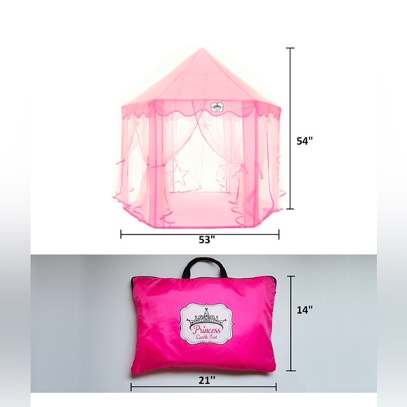 NWT Perfectto Princess Castle Play Tent - Picture 5 of 9